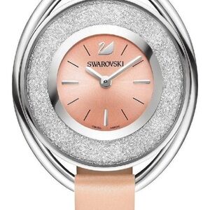 Swarovski Silver and Pink Timepiece/ watch